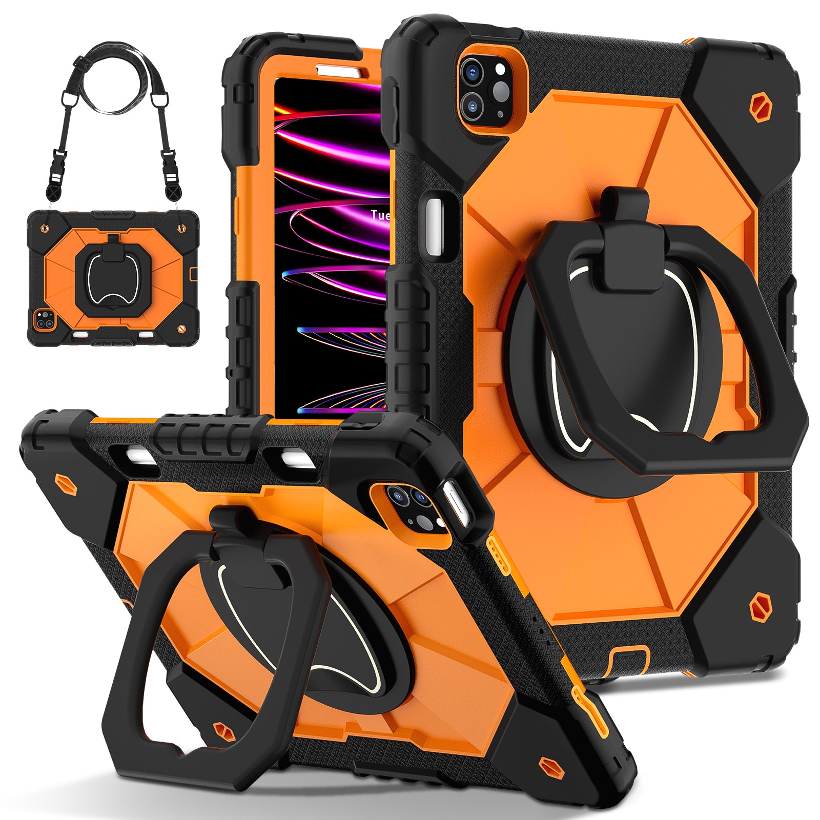 C3 for iPad Pro 11 (2020) / (2021) / (2022) / (2018) / Air (2022) / (2020) Tablet Case with Handle Kickstand C3 for iPad Pro 11 (2020) / (2021) / (2022) / (2018) / Air (2022) / (2020) Tablet Case with Handle Kickstand